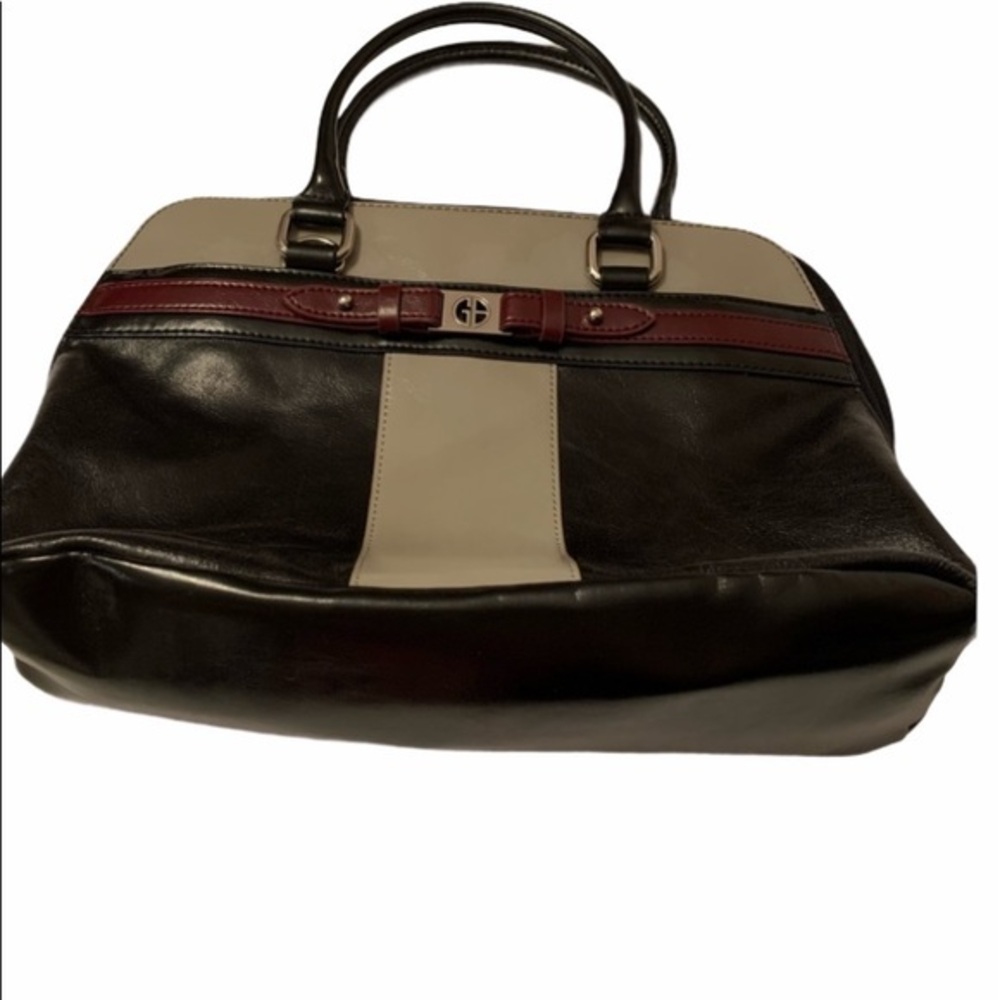 Giani Bernini Purse in Black, Gray and Burgundy